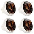 thumbnail image 2 of 4 Pcs Round White Knobs for Kitchen Cabinet Cupboard Dresser Bookcase Halloween Scary Hands Drawer Pulls Handles Home Decor, 2 of 8