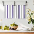 thumbnail image 2 of Purple Grey Striped Microfiber Kitchen Towel, Minimalist Farmhouse Stripe Soft Absorbent Dish Towels, Quick Drying Washable Dishcloths for Kitchen Cleaning, Drying Dishes, 18x28 Inches, 2 of 9