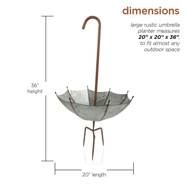 Alpine Corporation 37 inch Tall Outdoor Upside Down Umbrella Alpine Corporation 37 inch Tall Outdoor Upside Down Umbrella
