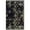 Black, variant on Mayfair Distressed Damask Indoor Area Rug by Blue Nile Nills - 2.6' x 8', Ivory