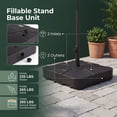 thumbnail image 6 of ELLEGNT 375 LBS Cantilever Umbrella Base with Wheels - Heavy-Duty Outdoor Stand for Patio or Garden, 6 of 10