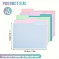 thumbnail image 3 of ENIYUU 18 pcs 6 Pastel Colors  1/3 Cut Tab Letter Size  8.5 x 11.6 Inches Colored File Folders Classic Manila Folders Plastic Folders  Office Supplies File Folders, 3 of 7