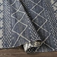 thumbnail image 3 of Hauteloom Bunclody Jute Living Room, Bedroom Area Rug - Bohemian, Transitional - Navy, Peach - 5' x 7'6", 3 of 8
