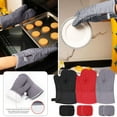 thumbnail image 1 of Under 10,Microwave Oven Gloves, Heat Resistant Pot Pads, Four-piece Cooking Safety Set, Non-slip Silicone Material, For Kitchen Home Use, Oven Pot Handling, Kitchen Cooking Gear | Cotton, Gray, 1 of 3