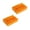 Orange-2pcs, variant on 32 Holes Shank Bit Holder for Screwdriver Drill Storage, PVC Soft Rubber Tray 6.35mm Accessories
