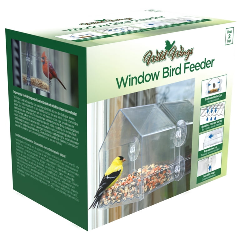 Window Bird Feeder Outdoor Gardening Transparent Wild Bird Feeder Auto –  birdspot