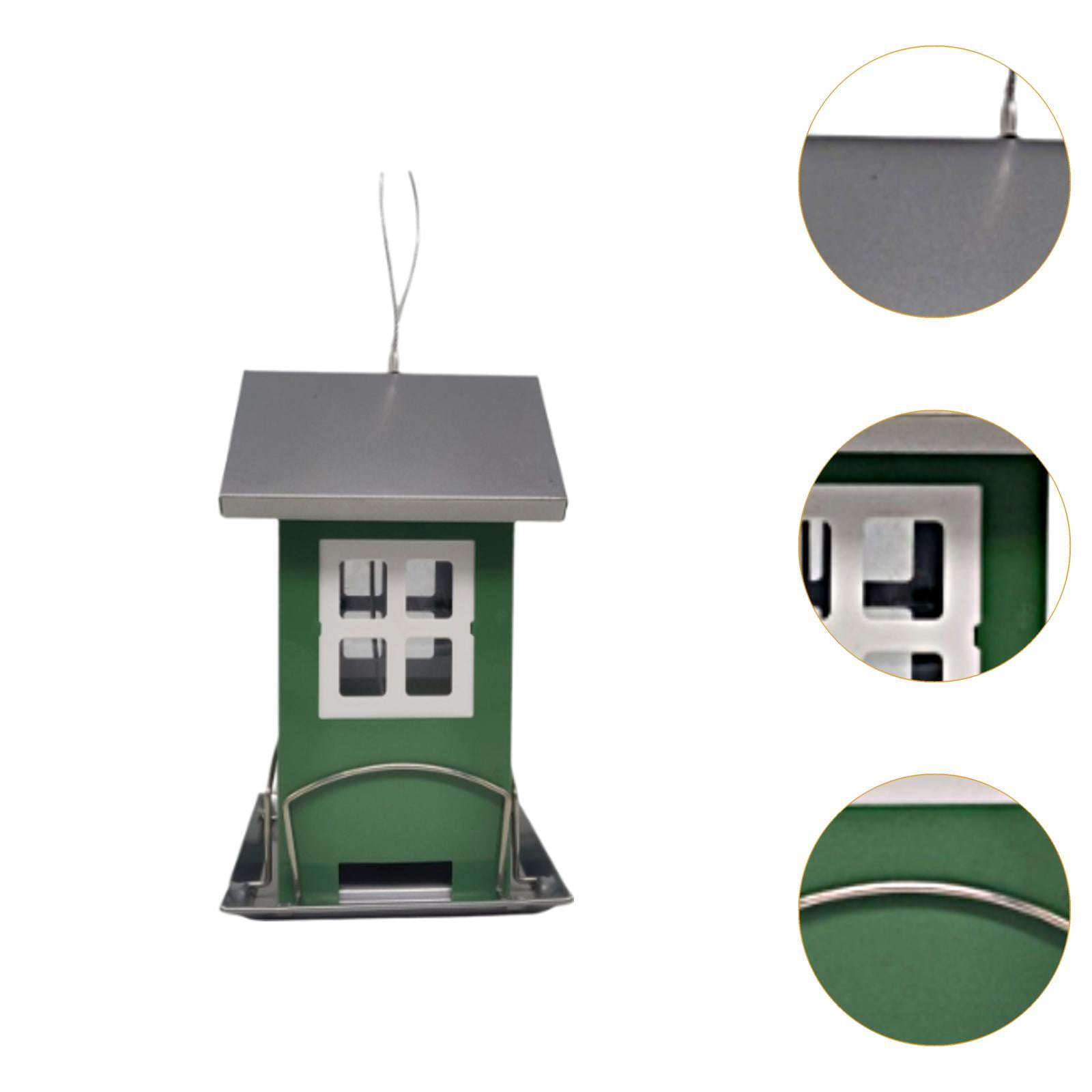 koolsoo Outdoor Bird Feeder Multifunctional Hanging Metal for Outside Courtyard Lawn