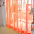 thumbnail image 5 of Curtains for Living Room 1 Pack Sheer Curtains 80 Inch L Panels Set Transparent Voile Rod Pocket Sheer Window Drapes Cortinas Curtains for Bedroom Wedding Party Background, 5 of 8