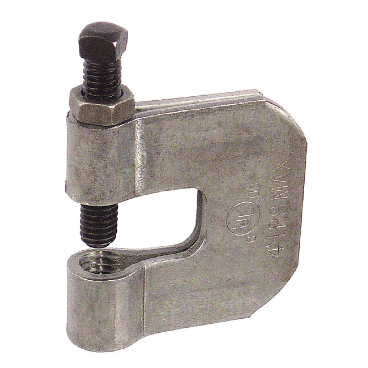 2 Pcs, 3/816 C Style Black Steel Plain Finish Beam Clamp for Vertical Loads to Support Boxes