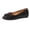 Black, variant on Women Slip-On Sandals,Breathable Open-Toe Wide Width Summer Casual Everyday Wear Black 9
