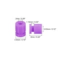 thumbnail image 2 of Bolas de goma Anti vibración Unique Bargains para RC F4 F7 M2x6mm morado paquete de 12, 2 of 6