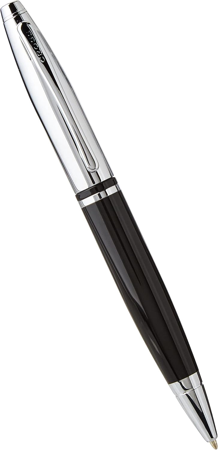 Cross Calais Chrome and Black Lacquer Ballpoint Pen