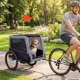 thumbnail image 2 of PawHut Dog Bike Trailer, Dog Cart for Bicycle with Support Feet, 2 of 10
