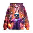 thumbnail image 5 of Sudadera con capucha para niño, para niño, con estampado de Feliz Día de Pascua, color, manga larga, informal, deportiva, con capucha, sudadera con capucha de manga larga, top con inserciones en los h, 5 of 5