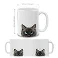 thumbnail image 4 of WIRESTER 11 Oz Ceramic Tea Cup Coffee Mug, Animal White Silver Point Ragdoll Cat Paws Up, 4 of 7