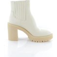 thumbnail image 6 of Dolce Vita Caster H2O Ivory Leather Pull On Block Heel Fashion Ankle Boots Wide (Ivory Leather, 6.5), 6 of 7