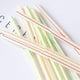 thumbnail image 4 of 500pcs Plastic Drinking Straws 8 Inches Long Multi-Colored Striped Bedable, 4 of 4