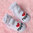 thumbnail image 1 of Baby Socks Cotton Mini Cute Girls Boys Love Dad Love Mum Newborn Kids Socks Toddler Baby Floor Bedding Socks Baby Cheap Stuff 6, 1 of 6