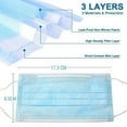 thumbnail image 2 of 2,000pcs Disposable Face Masks- 3 Ply Breathable Mask For Adults (40 Packs of 50), 2 of 7