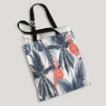 thumbnail image 2 of ABPHQTO Pink Flamingos Birds Tropical Palm Leaves Trees Jungle Leaf Canvas Bag Reusable Tote Grocery Shopping Bags Tote Bag 14x16 inch, 2 of 2