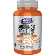 NOW Foods Arginine & Ornithine 100 Veg Caps