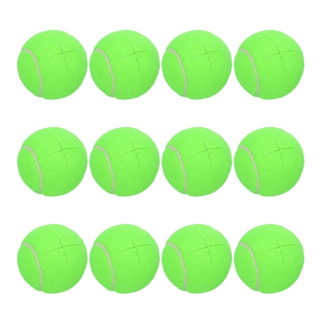 Uxcell 12 Pcs Pelotas de Tenis Precutadas para Andadores, Accesorios Universales de Pelotas Deslizantes Precutadas para Protección de Patas de Muebles y Pisos, Verde