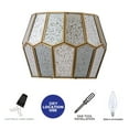 thumbnail image 7 of C Cattleya Brass Wall Light with Silver Mercury Glass, 7 of 7
