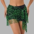 thumbnail image 2 of Easter Carnival Glitter Fringe Women Sequin Tassel Skirt Glitter Sparkly Fringe Belly Dance H.ip Scarf Skirts Metallic Rave Party Belts Costume, 2 of 4