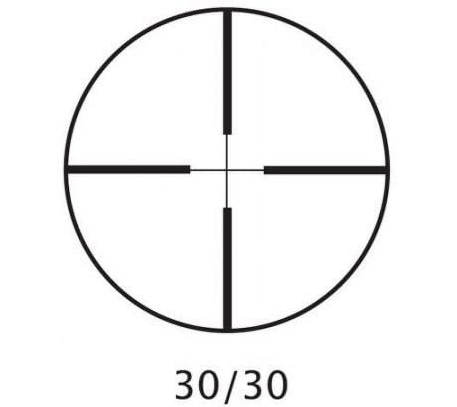 Barska 4x32 Huntmaster Rifle Scope, 30/30 Reticle, 1/4 MOA w/Rings, Black AC1258
