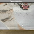 thumbnail image 6 of Ambesonne Tiger Place Mats Set of 4, Panthera on Snow Close, Standard Size, Pale Brown, 6 of 6