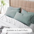 thumbnail image 4 of Southshore Fine Living, Inc. King Pillow Cases Set of 4, Extra Large 20" x 40", Steel Blue, 4 of 8