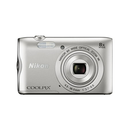 Nikon Coolpix 300 20MP Digital Camera (Silver) International Model No (Best Camera For 300)