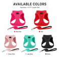 thumbnail image 6 of Cat Harness and Leash Set for Walking, Escape Proof Step-in Cat Vest, Soft Breathable Suede Kitten Harness with Reflective Strip, Adjustable Pet Harness for Small Medium Cats, 6 of 8