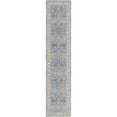 thumbnail image 1 of Unique Loom Whitney Vintage Border Rug 2' 7 x 12' Runner French Blue/Ivory, 1 of 1