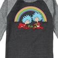 thumbnail image 3 of Cat in the Hat - Thing 1 2 Rainbow - Toddler And Youth Raglan Graphic T-Shirt, 3 of 4