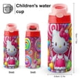 thumbnail image 2 of Hello Kitty Bottles with Pop-Open, 350 Ml Water Cup for Boys Girls Kids, Reusable Leakproof Tumbler, 304 Stainless Steel, Keeps Drinks Cold, 2 of 8