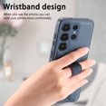 thumbnail image 6 of for Samsung Galaxy S25 Ultra Magnetic Phone Case with Wristband, Magnetic Case [Support Wireless Charging] PU Leather Hard PC Slim Shockproof Protective Cover for Samsung Galaxy S25 Ultra, Blue, 6 of 9