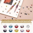 thumbnail image 4 of 100 Pcs Gran Agujero Perla, 12mm Rhinestone Perlas Europeas para Hacer Pulseras de Joyería, Manualidades con Pluma (Colores Mezclados), 4 of 6