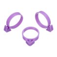 thumbnail image 4 of 24pcs Pastry Bag Ties Icing Bag Ties Silicone Decoration Piping Bag Clips for Cupcakes Cookies, Purple, 4 of 6