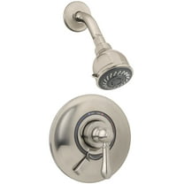 Allura Single Handle 2-Spray Shower System with VersaFlex™ Integral Diverter in Satin Nickel (Valve Included)