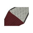 thumbnail image 3 of INSPIRE CHIC Pleated Color Block Cashew Nuts Paisley Pattern Neck Scarf Neckerchief Bandana Wine Red, 3 of 4