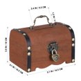 thumbnail image 2 of Howish treasure chest box Vintage Wooden Jewelry Box Piggy Bank Gift for Kids,Synthetic material(5.71"X4.13"X3.94"), 2 of 9