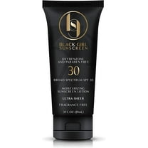 Black Girl Sunscreen - Moisturizing Sunscreen Lotion SPF 30, No White-Residue, Formulated with Natural Ingredients for Melanin Rich Skin (3 Fl. Oz.)