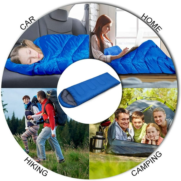 Positivo En el nombre apilar GVDV Camping Sleeping Bags for Adults Boys and Girls - Compact Sleeping Bag  for Hiking, Backpacking, Cold Weather & Warm - Lightweight Packable Travel  Gear Summer & Winter - Walmart.com