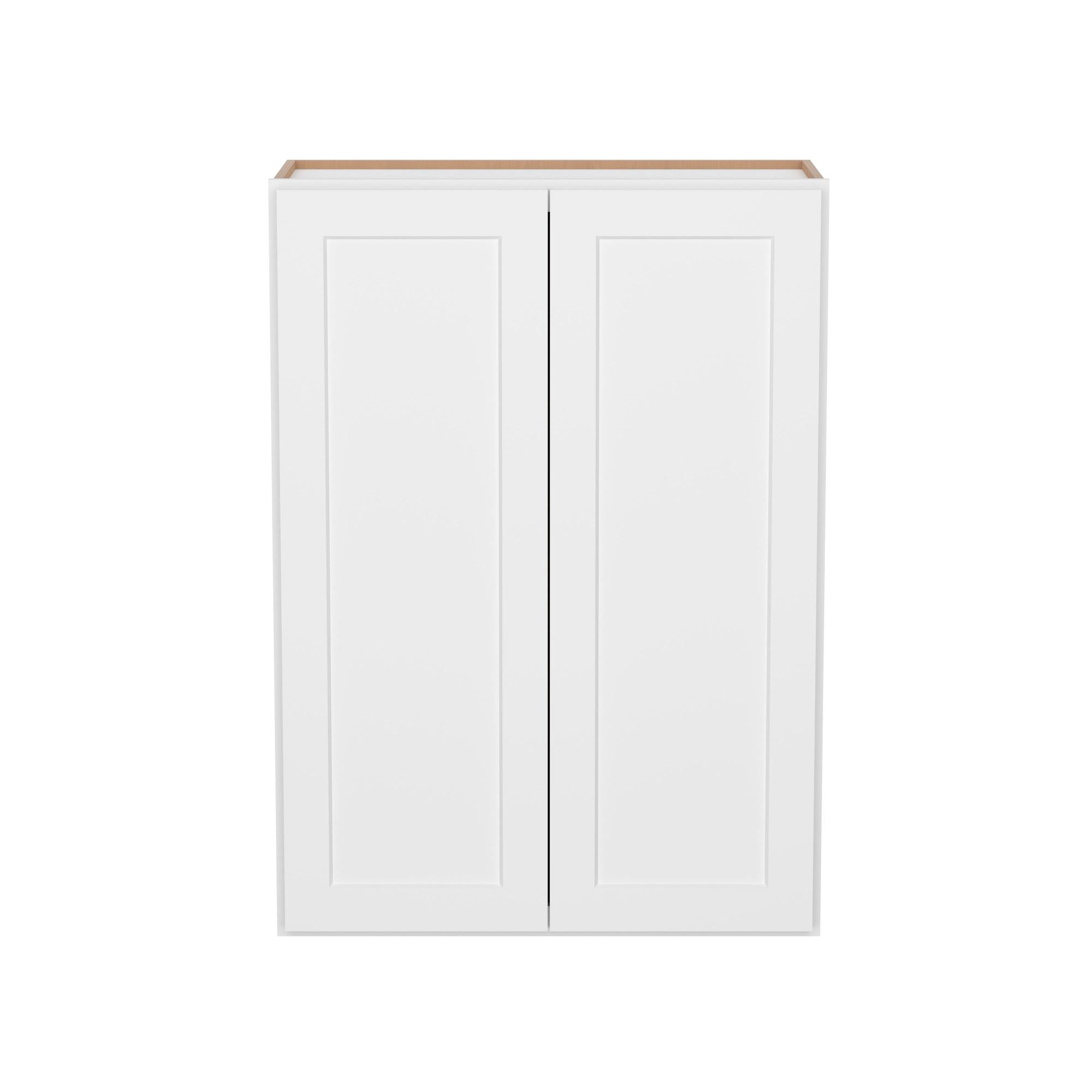 Furinno Shaker 2 Doors 3 Shelves Wall Kitchen Cabinet, Ready to Assemble, 12 D x 30 W x 42 H, White