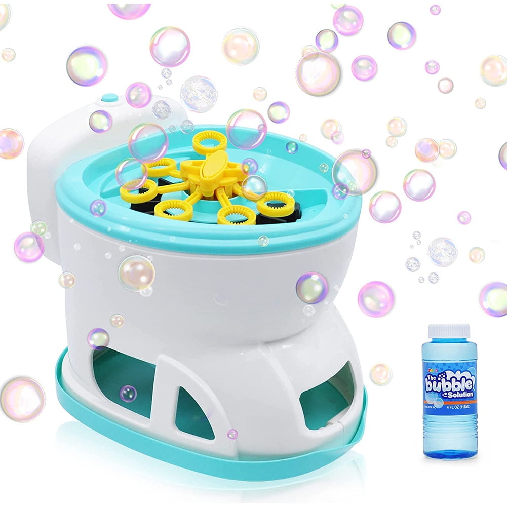 Automatic Bubble Maker with 2 Bubble Solution Outdoors& Party &Wedding Bubbles per Minute,Bubble Blower Toy for Kids &Boys & Girls & Toddlers JOYIN Bubble Machine 800 