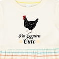 thumbnail image 4 of Inktastic Chicken Lover Eggstra Cute Girls Baby Dress, 4 of 5