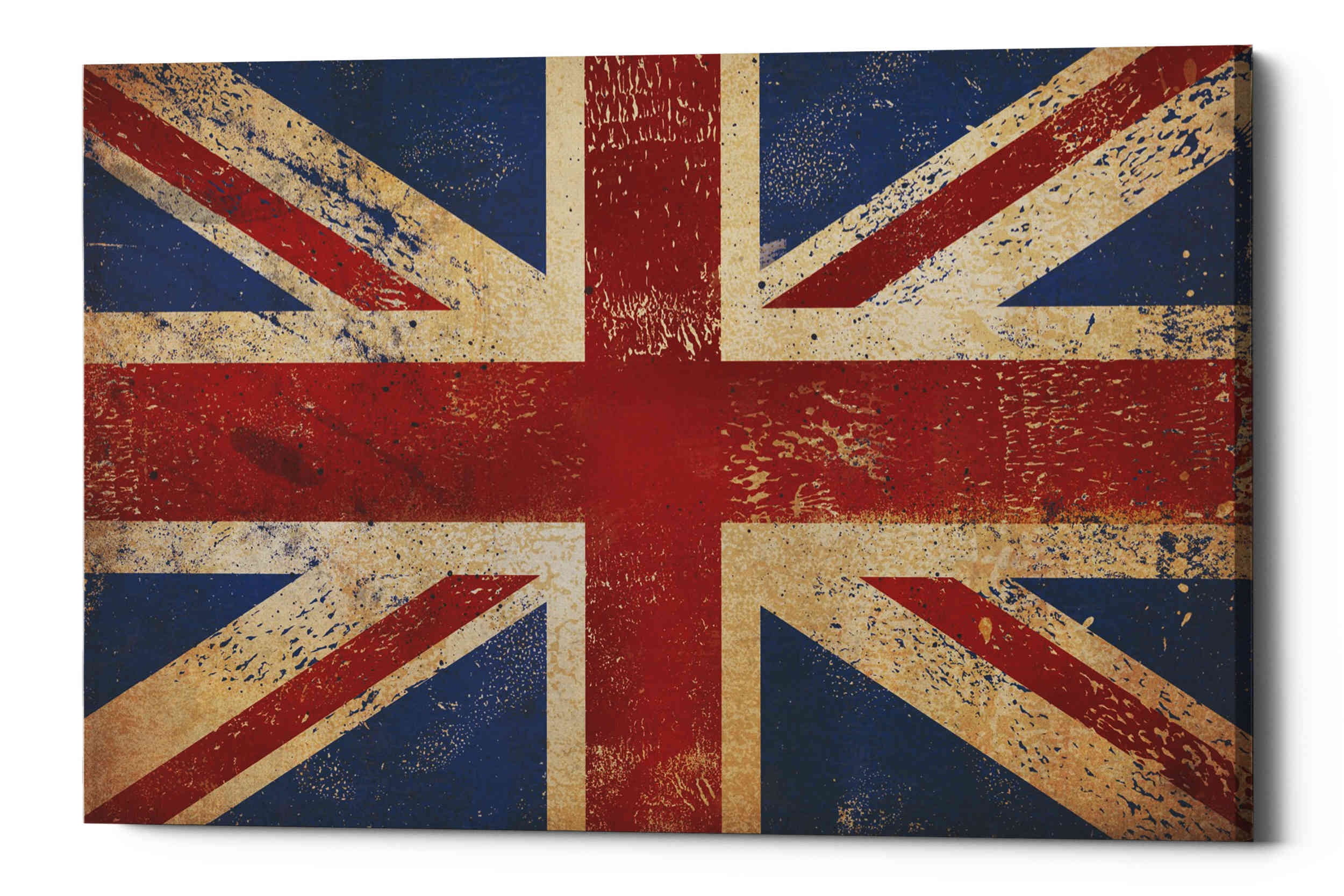 Epic Graffiti 'Union Jack' by Ryan Fowler, Canvas Wall Art, 60