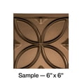 thumbnail image 1 of FASÄDE Rings Decorative Vinyl Backsplash Panel in Oil Rubbed Bronze (6X6 Inch Sample), 1 of 5