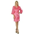 thumbnail image 6 of Bimba Women Short Satin Robe Getting Ready Bride Bridesmaid Robes Coverup Gift, 6 of 6